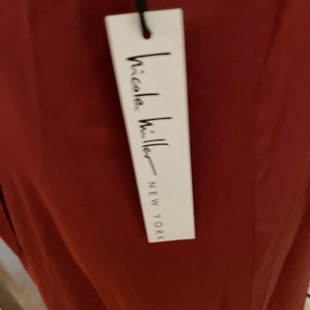 ❌SOLD Nicole Miller New York red Maxi - Picture 7 of 8